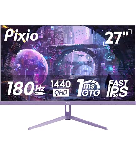 Amazon.com: Pixio PX278 Wave Purple 27 inch 180Hz Refresh Rate